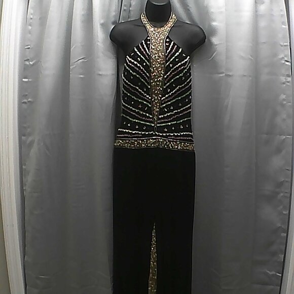 Black Xcite Dress With Sequins - Picture 6 of 13